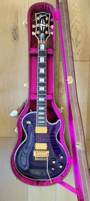 2015 Gibson Custom Shop Les Paul Axcess Custom – Rare Trans Purple – Floyd Rose & Tesi Kill Switch