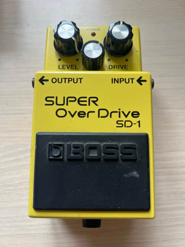 Boss SD-1 Super OverDrive (Silver Label) 1997 - Present - Yellow image 1