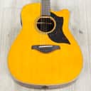 Mint Yamaha A1R Acoustic-Electric Guitar, Rosewood Back & Sides, Vintage Natural