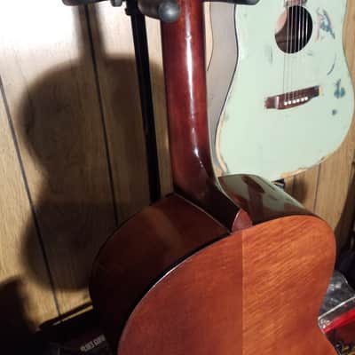 Yamaha FG-75 Red Label Folk Guitar 1968 - 1974 - Natural image 5