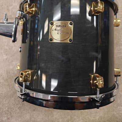 Yamaha Maple Custom tom 10x12 piano black - Piano black image 5