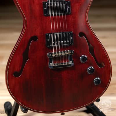 Knaggs Chena Spruce Top Hollowbody Guitar – Old Red Violin image 3