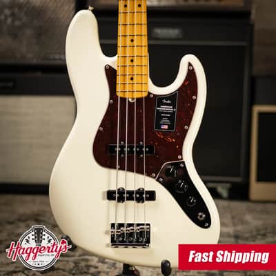 Fender American Professional II Jazz Bass - Olympic White with Hardshell Case image 1