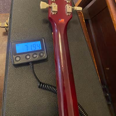 Gibson The Hawk 1996 - Red - VINTAGE - ALL ORIGINAL - Hardshell Case - Headstock/Neck Repair image 14