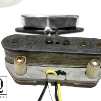 Telecaster Pickups Relic SET 69 Aged Tele 1969 Vintage Correct HandWound Guitar by Q pickups image 1