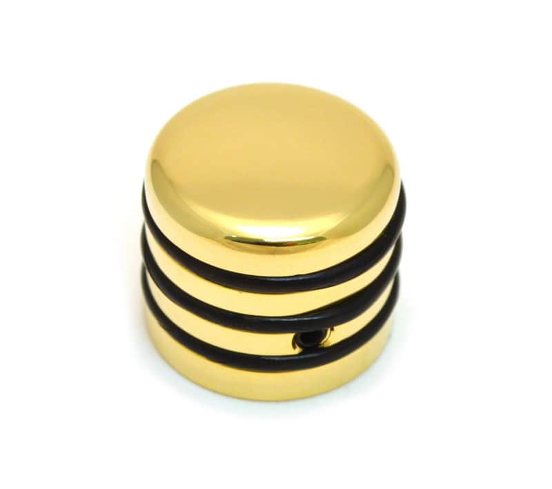 80600G Hipshot O-Ring Polished Gold Guitar/Bass Knob 6mm Split Shaft No Slip image 1