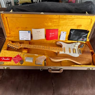 Fender Rarities Series Flame Koa Top American Original '50s Stratocaster with Maple Fretboard 2019 - Natural image 23