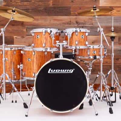 LUDWIG ELEMENT EVOLUTION 6 PIECE DRUM KIT, WITH STANDS AND ISTANBUL CYMBALS, CHERRY image 5