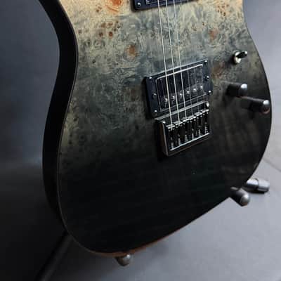 Schecter PT Standard Electric Guitar Black Fade Burst Burl Finish image 6