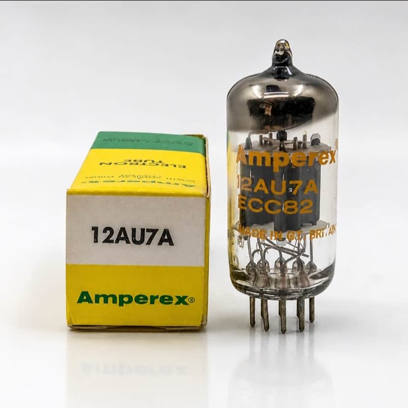 NOS Amperex 12AU7A ECC82 Mullard Blackburn B3H4 1963 Tube Low Noise Tested image 1