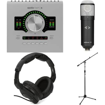 Universal Audio Apollo Twin X DUO G2 Essentials+ 10x6 Thunderbolt Audio Interface and Sphere DLX Modeling Microphone Bun image 2