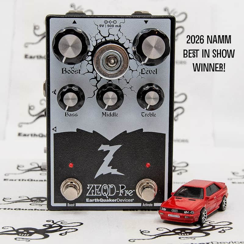 Earthquaker Devices EarthQuaker Devices ZEQD-Pre Tube Preamp 2025 - White/Black image 1