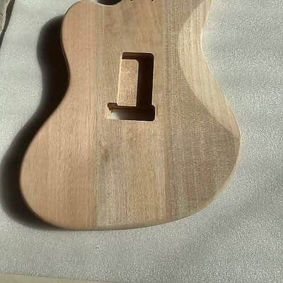 Mahogany Wood HH Jazzmaster Style Guitar Body image 2