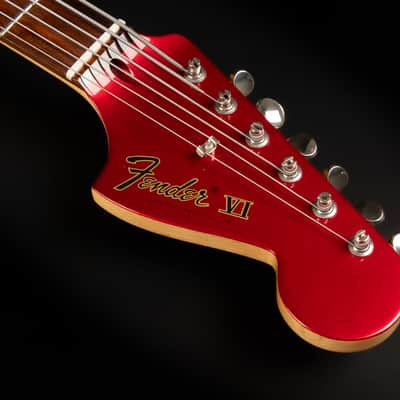 2013 Fender Pawn Shop Bass VI - Candy Apple Red | 6-String Bass Guitar Matching Headstock Baritone Short Scale | OHSC image 8