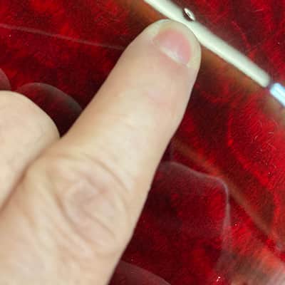 ESP LTD EC-1000 QM with Rosewood Fretboard 2002 - 2004 - See Thru Black Cherry image 13