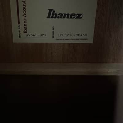 Ibanez AW54L-OPN Artwood Okoume Left-Handed 2019 - Present - Natural image 6