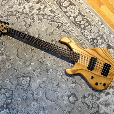Phantom Mephisto 5 String active left handed lh Bass Open Swampash Ebony birdseye maple headstock lefty - Nature image 14