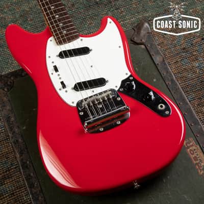 2010 Fender '69 Mustang Reissue Made in Japan - Red w/ Matching Headstock image 6