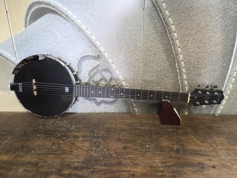 Stagg BJW-OPEN 6 6-String open back guitar banjo with guitar headstock image 1