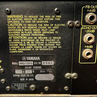 Modded Yamaha MQ1202 direct outs and 4 chs of PM1000 input transformers 1202-MQ 1982 - ( 1602 802 m512 pm430 pm400 pm1000 ) image 15