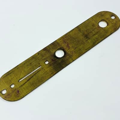 Guitar Man U.S.A. Brass Telecaster Control Plate. 70s/80s image 3