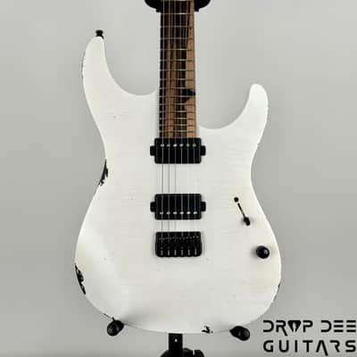Mayones Adam Christianson Aquila Cardinal Aged Electric Guitar w/ Case - Cardinal White Aged image 1
