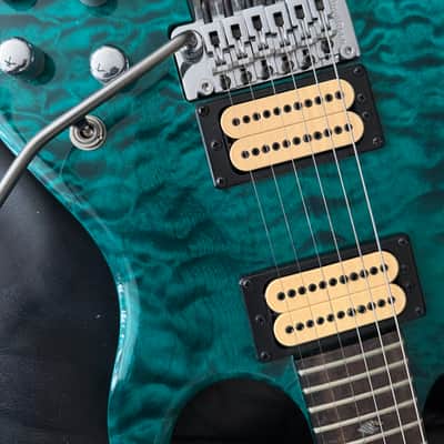 Carvin DC400C in Translucent Green Teal Quilt **Stunning!** image 20