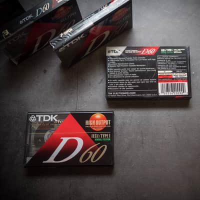 TDK D60 Cassettes (5 NOS Sealed in Package Tapes) image 2