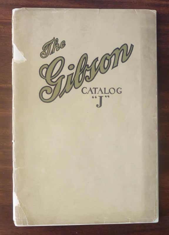 Gibson Catalog, 1917, Catalog 'J' image 1
