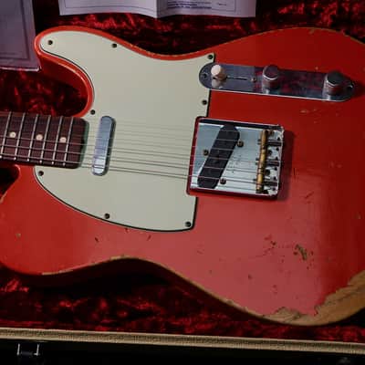 Fender CUSTOM SHOP Limited Edition 1960 Telecaster Relic 2009 - fiesta red image 7