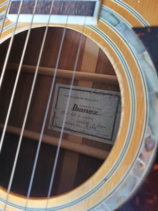 Ibanez V380 Dreadnought Acoustic Vintage Deluxe Guitar || | Reverb