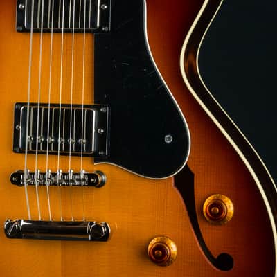 Collings SoCo Semi-Hollow Body European Spruce and and Mahogany Iced Tea Burst with Ron Ellis Pickups NEW image 9