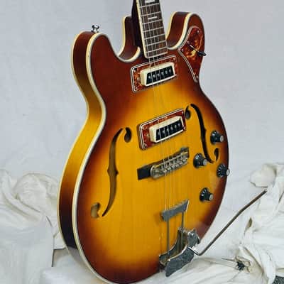 Aria 60’s Diamond ES335 style Hollow Body 50+ yr old Electric Guitar W/f-holes nice image 4