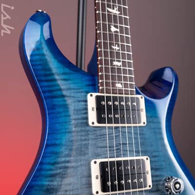 PRS S2 Custom 24 Electric Guitar Faded Gray Black Blue Burst image 3