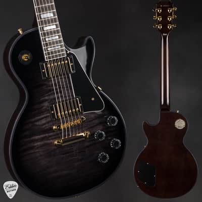 Gibson Custom Shop Made 2 Measure Les Paul Custom Figured Charcoal Widow 9.14 #CS600481 image 1