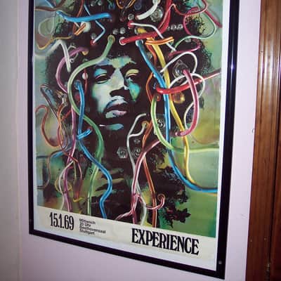 1969 Jimi Hendrix Experience Concert Poster - Gunther Kieser Poster-Lippmann Rau-Germany image 3