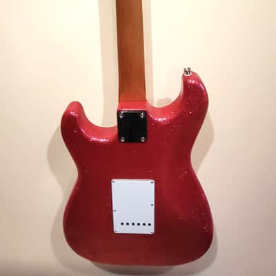 Custom Designed & Crafted Strat Style Big Flake Metallic Champagne Sparkle-Serial #079 2025 image 11