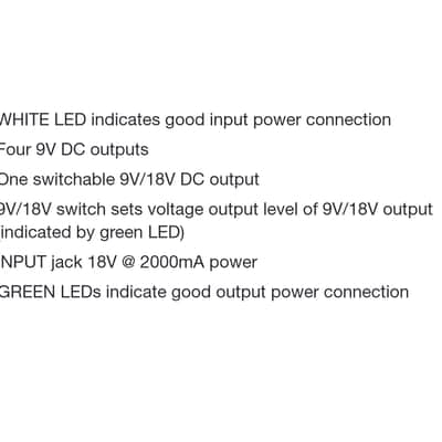 MXR M239 MINI ISO-BRICK Power Supply 4-9V Outputs & 1 Switchable 9V/18V Output & ECB009G1 ADAPTER image 6