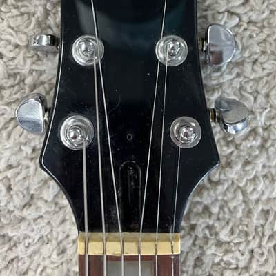 De Armond model M66 6 string single cut archtop electric guitar - black finish image 7