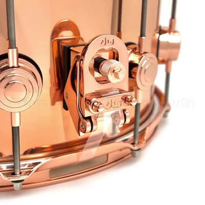 DW Collectors 3mm Copper Snare Drum 14x6.5 w/Copper Hardware image 2