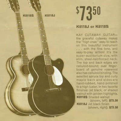 1959 Kay K6118J guitar image 3