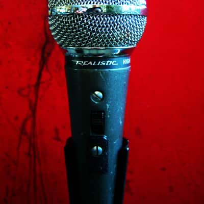 Vintage 1980's Realistic Highball / Shure SM58 Handheld Cardioid Dynamic Microphone Low Z w extras # 6 image 8