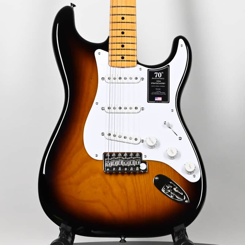 Fender 70th Anniversary American Vintage II 1954 Stratocaster- 2 Color Sunburst 2024 (V703802) image 1