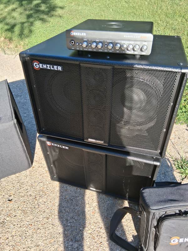 Genzler Amplification BA210-3 BassArray 2x10"/4x3" 500w Bass Cab 2010s Black image 1
