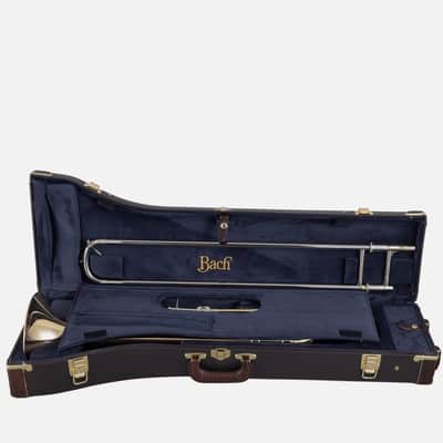 Bach 42AF Stradivarius Professional Model Bb/F Tenor Trombone with Infinity Valve 2010s - Clear-Lacquered Brass image 6