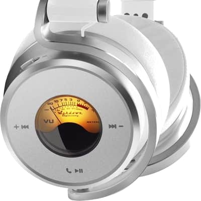 Mint Meters OV-1-B-CONNECT-WHITE Over Ear Bluetooth Headphones, WHITE image 6