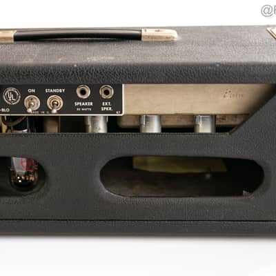 1965 Fender Bassman Blackface 50-Watt Vintage Amp Head 110V image 8