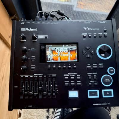 Roland TD713 V-Drum Kit with Mesh Pads 2024 - Present - Black image 5