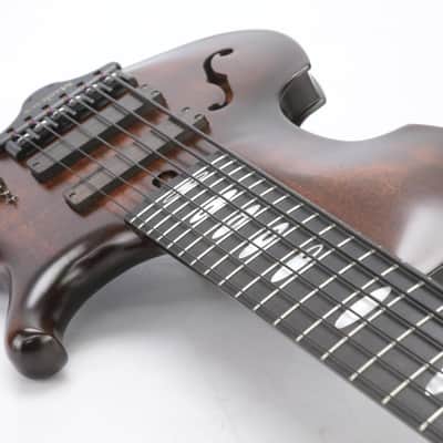 Marleaux Contra Semi-Hollowbody 6-String Electric Bass Guitar w/ Calton Case #44689 image 9