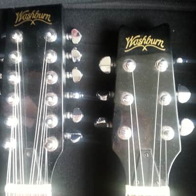 Washburn Ea200 12 string /6 string Black image 2